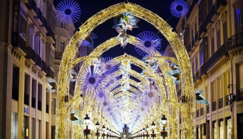 Málaga Christmas Light Show