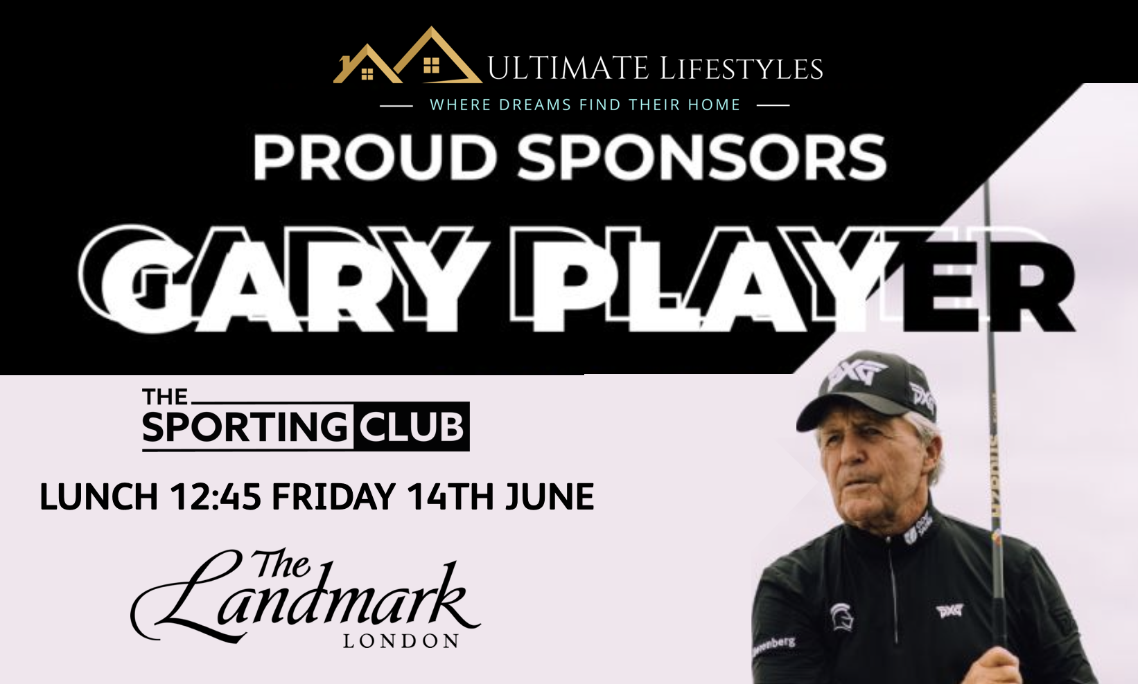 Ultimate Lifestyles is once again one of the main sponsors for The Sporting Club events.